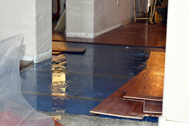 Professional Flood Damage Restoration technician working in Utica, SC